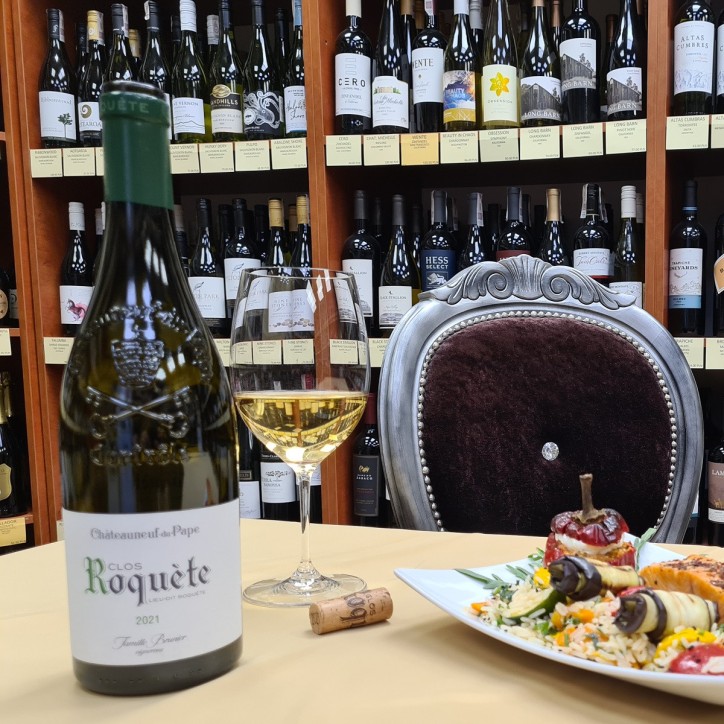 Domaine La Roquete Clos la Roquete Blanc Chateauneuf-du-Pape AOC Domaine La Roquete Clos la Roquete Blanc Chateauneuf-du-Pape AOC