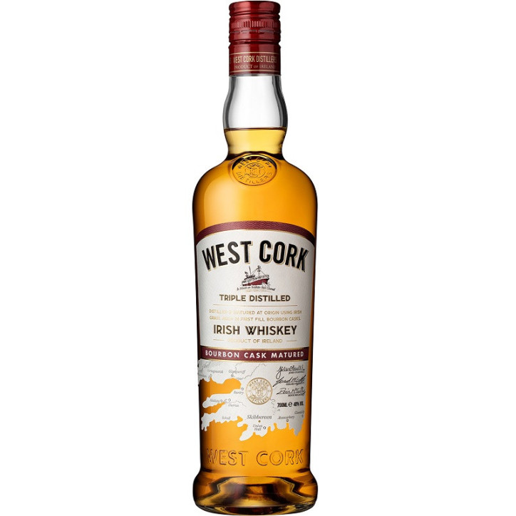 West Cork Blended Bourbon Cask Whiskey Irish West Cork Blended Bourbon Cask Whiskey Irish
