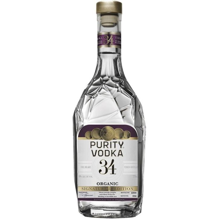 Purity Vodka Super 34 Premium Organic Vodka Purity Vodka Super 34 Premium Organic Vodka