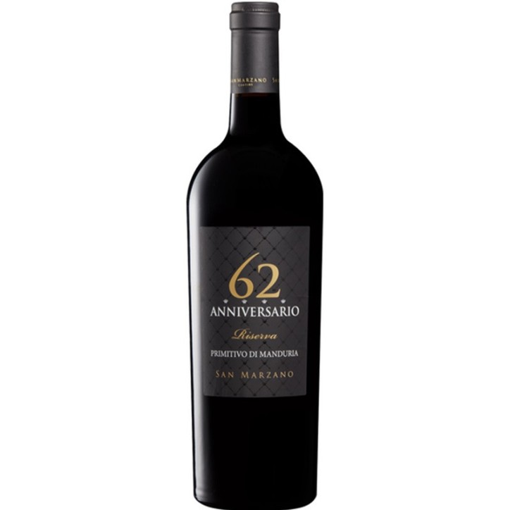 San Marzano Anniversario 62 Primitivo di Manduria Riserva San Marzano Anniversario 62 Primitivo di Manduria Riserva