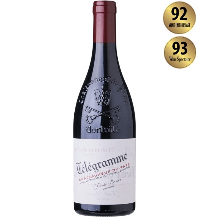 Domaine Vieux Telegraphe Telegramme Rouge Chateauneuf-du Pape AOC Domaine Vieux Telegraphe Telegramme Rouge Chateauneuf-du Pape AOC