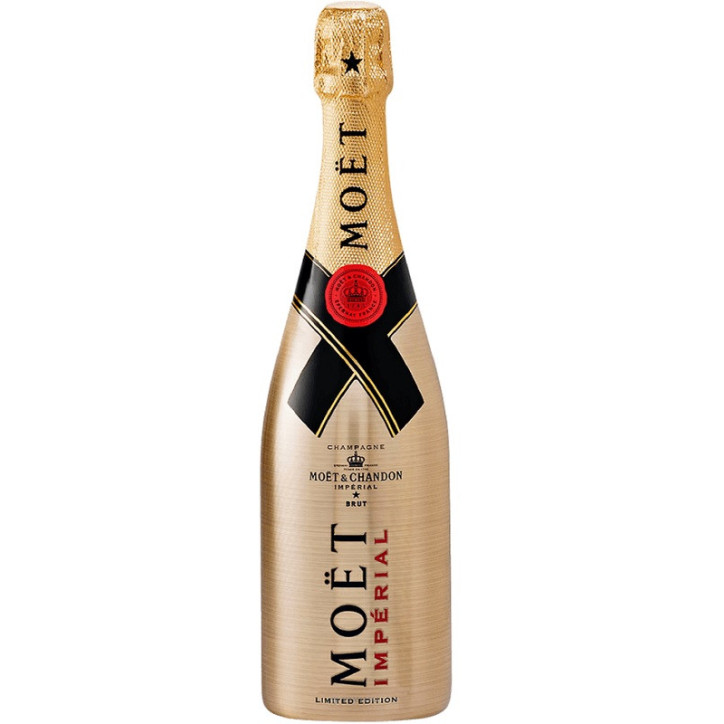 Moet & Chandon Brut Imperial Gold Bottle Edition Champagne Moet & Chandon Brut Imperial Gold Bottle Edition Champagne
