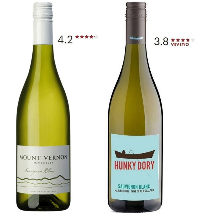 Mount Vernon & Hunky Dory Wina Nowozelandzkie Sauvignon Mount Vernon & Hunky Dory Wina Nowozelandzkie Sauvignon